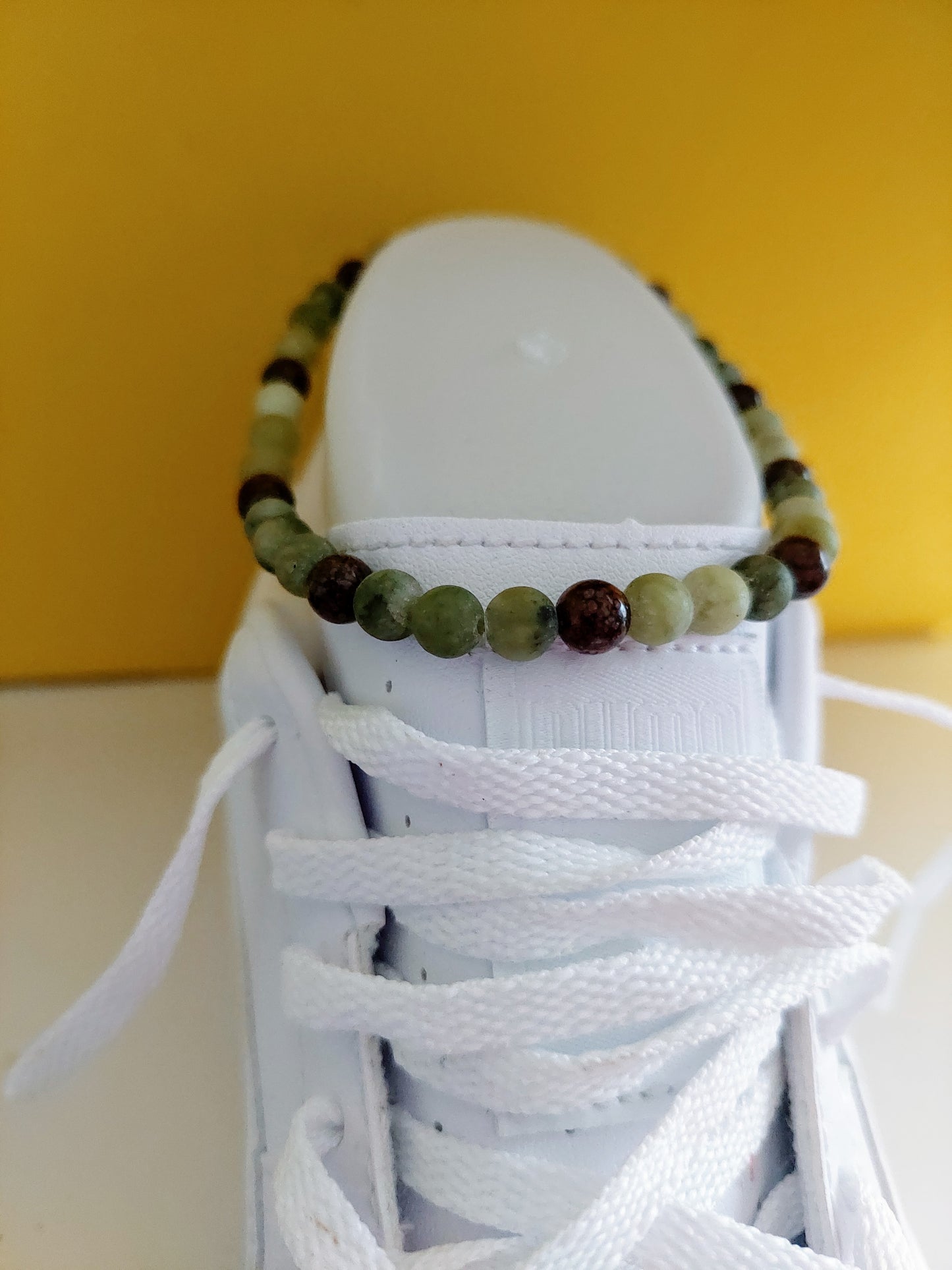 Unisex Serpentine Stretch Bead Anklet (6mm)